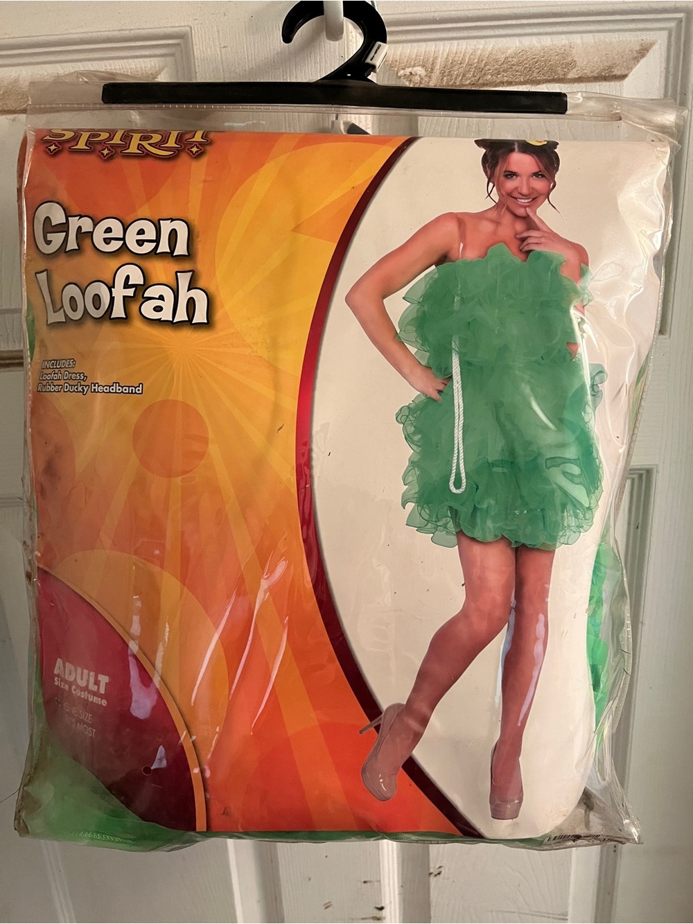 Halloween Costume Green Loofah Costume Dress - Adult by Spirit